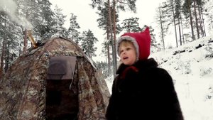 ЗИМНИЙ КЕМПИНГ В ТЁПЛОЙ ПАЛАТКЕ