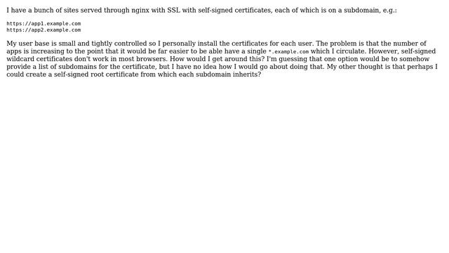 DevOps & SysAdmins: Self-signed SSL certificate to match multiple subdomains смотреть онлайн