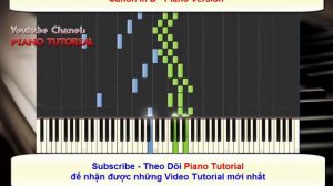 [Piano Tutorial] Canon in D Piano Tutorial - Piano Sheet