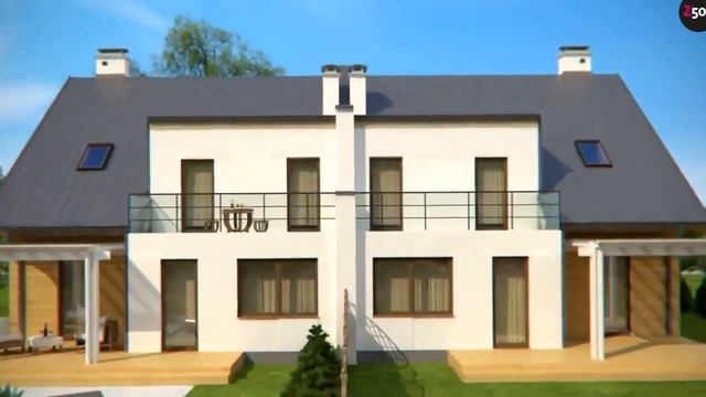 Проект дома на две семьи с отдельными гаражами и входами смотреть онлайн