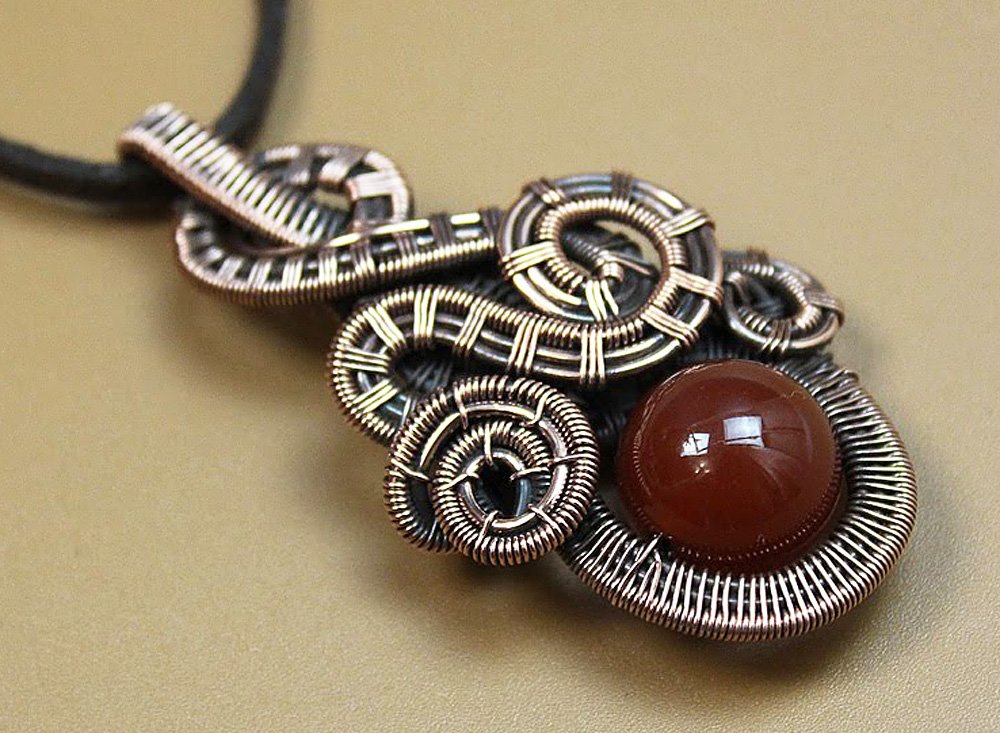 Украшения из проволоки. Виды оплеток. Wire wrap tutorial