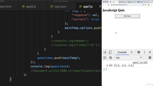 AJAX Dynamic Web Pages 0311 - create a Quiz game using Sheet Data in JavaScript Quiz