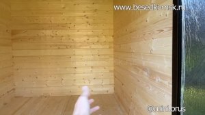 Обзор хозблока-гаража из мини-бруса