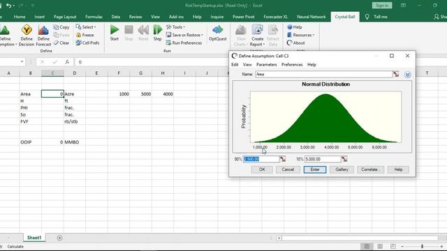 Original Oil In Place Calculations using Crystal Ball (Probabilistic approach) смотреть онлайн