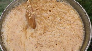 Traditional Azerbaijani dessert "Nabat" | Walnut sugar and samovar tea in the village!