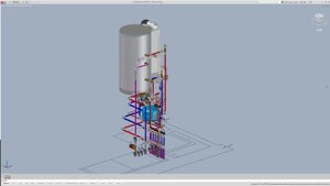 Как выглядит проект инженерной сантехники в AUTOCAD