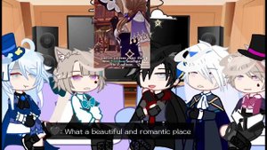 Past Fontaine react to other archons || Venti/Zhongli || Genshin Impact || Gacha Club ||