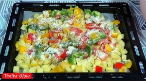 Хоть на Обед, Хоть на Ужин. Картофель с Фаршем и Перцем в Духовке.