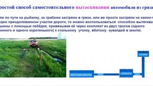 Простой способ самостоятельного вытаскивания автомобиля из грязи