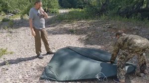 Как сложить самораскладывающуюся палатку или туалет