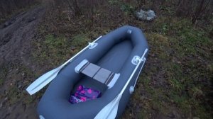 Лодка ПВХ БАРС 230 город Уфа. Накачиваем и пробуем небольшую, одноместную лодку на воде. Лодка ПВХ.
