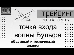 Трейдинг. Сделка по нефти. Разворотный паттерн волны Вульфа Торговля внутри дня. Точка входа