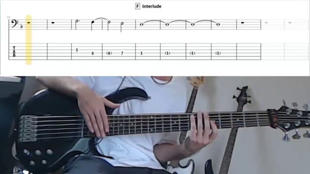 Space-Dye Vest by Dream Theater - Bass Cover (tablature & notation included)