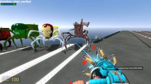 NEW UPDATE ALL MONDTER CHOO CHOO CHARLES VS ALL GARTEN OF BANBAN 2-9 IN GARRY'S MOD!!