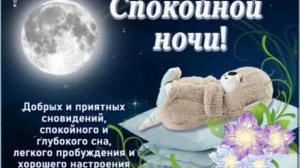 Спокойной ночи ? Желаю Сладких снов ???