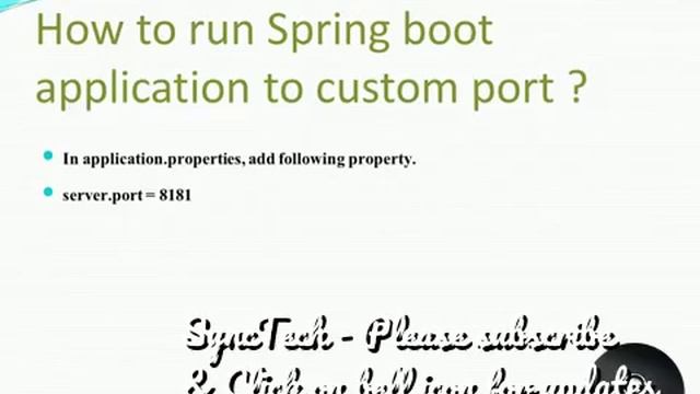 Spring Boot Interview Questions #2 || SyncTech