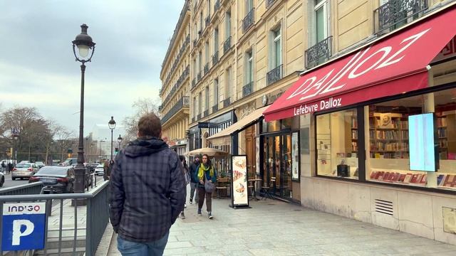 Paris France, Winter in Paris walking tour - 4K HDR 60 fps смотреть онлайн