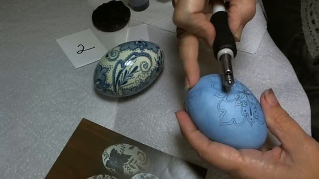 How to Create Delft Inspired Porcelain Pottery Blue Eggs using Pysanky Batik Techniques