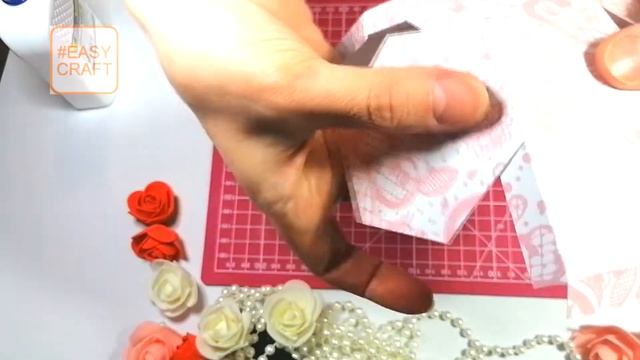 Коробочка-Конфетка для подарка из листа цветного картона Мастер класс с шаблоном