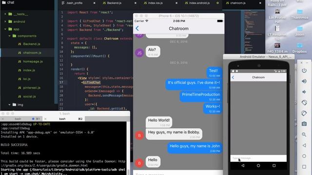 React Native Live Chat App смотреть онлайн
