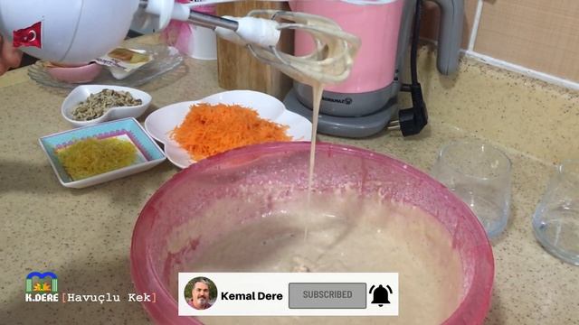 Bol Cevizli Havuçlu Tarçınlı Kek | Walnut Cake | Carrot Cake | كعك الجزر [K.DERE)