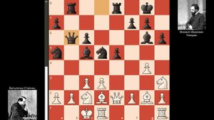 10-я партия Стейниц - Чигорин, матч на первенство мира 1892 года, Гавана. (0-1)