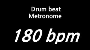 180 bpm drumbeat metronome