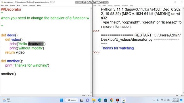 Decorator in Python | Python Advanced Tutorial | தமிழில்  |  Class : 15