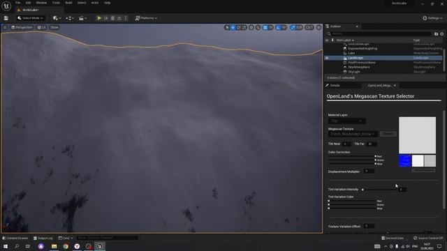 Arctic Forest Landscape: Создаем ландшафт зимнего озера в лесу | Unreal Engine 5