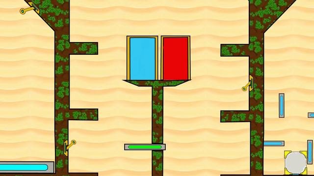 Watergirl And Fireboy, Stickman Animation - Grass Light Temple