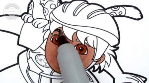 Даша путешественница: Даша и Диего катаются на роликах и скейте | Раскраска для детей | Раскраска