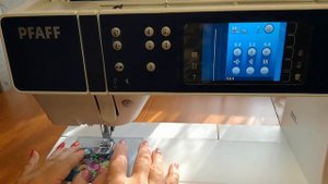 Pfaff Performance 5,2 швейная машина. Игольная пластина для прямой строчки.