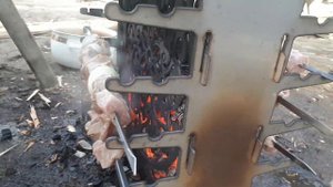 Вертикальный мангал