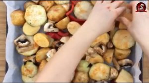 Свиная шейка с овощами в духовке ? самый простой рецепт в мире