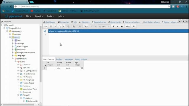 PostgreSQL tutorial In Hindi | Insert Values Into Table (Part-5) смотреть онлайн