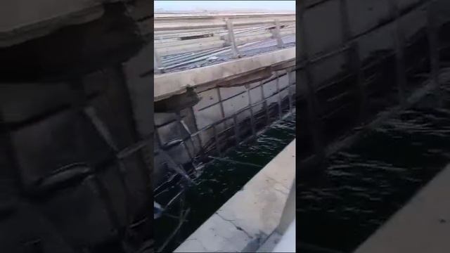 Крымский мост после взрыва