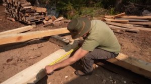 Building a Timber Frame Outdoor Kitchen Connected to My Off Grid Log Cabin, Episode 2