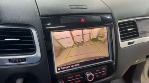 Установка камеры заднего вида на VW Touareg