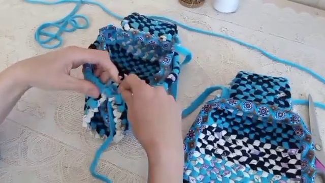 Плетем текстильные лапти на ткацкой рамке. смотреть онлайн