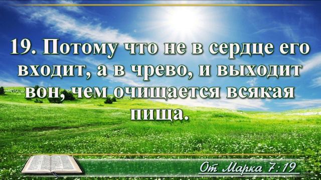 Евангелие от Марка с музыкой глава 7 читаем и слушаем смотреть онлайн