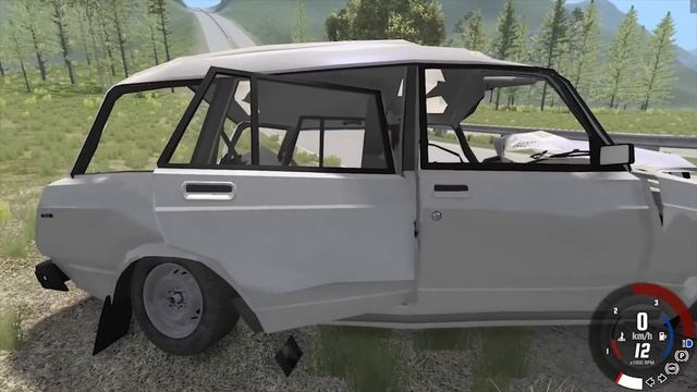 ОТКАЗ ТОРМОЗОВ НА СПУСКЕ У ФУРЫ | BeamNG.drive смотреть онлайн