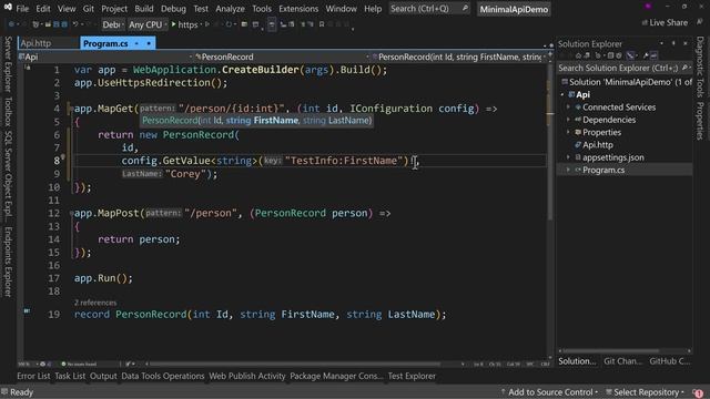 Dependency Injection in Minimal APIs in C# смотреть онлайн