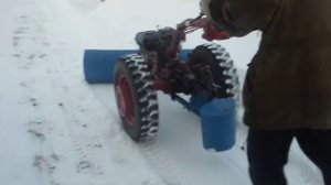 Самодельный отвал к мотоблоку.