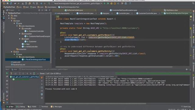 Video 15 Consuming Rest Endpoints using RestTemplate смотреть онлайн