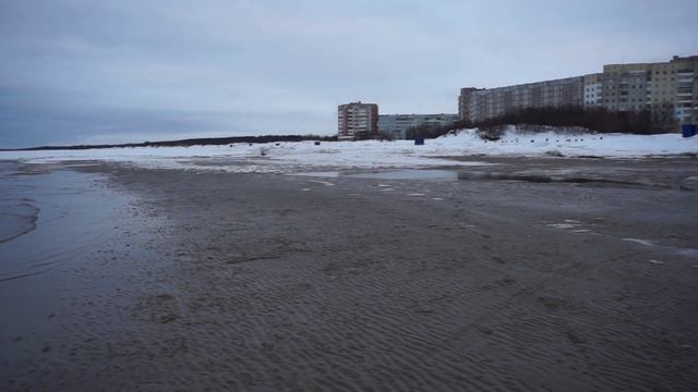 Берег Белого моря в Северодвинске смотреть онлайн