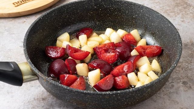 Овсяная каша с сыром и фруктами