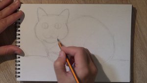Рисуем кота Куки из Сливки Шоу. Часть 1. How to draw a cat from SlivkiShow