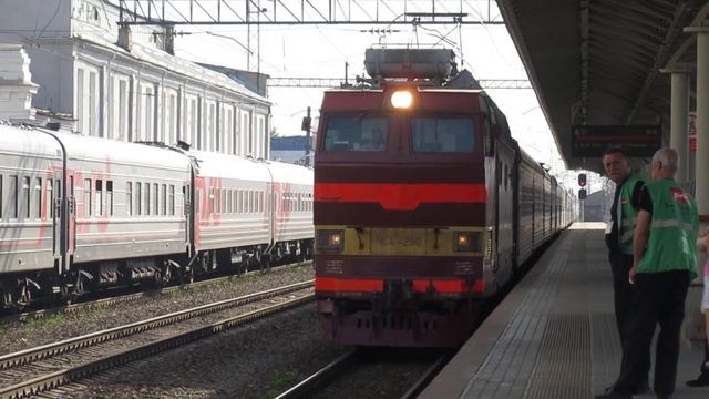 ЧС4Т-290 с поездом№337Ж Санкт Петербург-Самара станция Нижний Новгород Московский 11.05.2019 смотреть онлайн