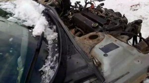 Mazda 6 (GG) Снятие двигателя и подърамника с кузова