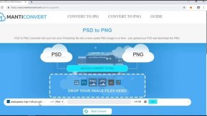 How to convert PSD to PNG format.